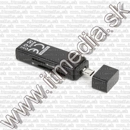 Image of Omega microUSB Memory Card Reader + OTG adapter (41808) (IT9758)